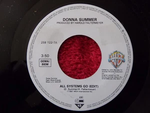 Donna Summer - All systems go / Bad reputation klasse German Warner 45 - Picture 1 of 2
