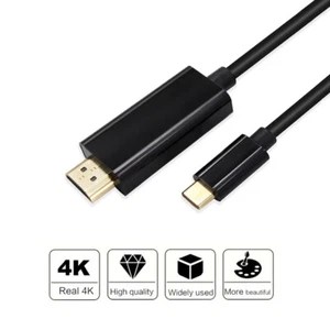 Type c to HDMI Video Cable USB C USB 3.1 to HDMI Cable 1.8 M 4Kx2K Support 4K - Picture 1 of 7