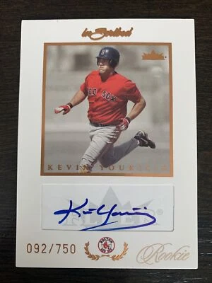 Kevin YOUKLIS 2004 Fleer InScribed Rookie RC AUTO #90 92/750 Red Sox - Image 1 of 2