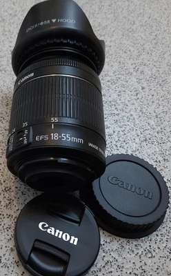 Canon EF-S 18-55mm 1:3.5-5.6 IS STM MACRO Lens for-Canon Digital Cameras - Image 1 of 4