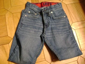 Levi's 511 Jeans Boys Sz 8 Reg Blue 24 x 25 Adjustable Waist Stretch - Picture 1 of 4