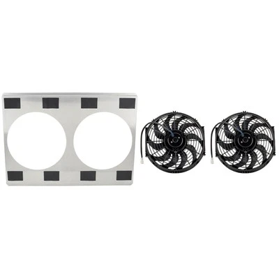 Combo doble ventilador y cubierta de 12 pulgadas para radiadores de 31 pulgadas Foto 1 de 4