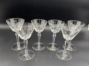 6er Set ~ Libbey "WINDSWEPT" Rock Sharpe ~ Winne Gläser ~ 5 3/4" hoch - Bild 1 von 8