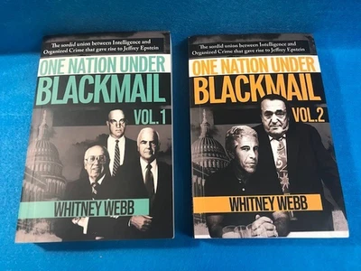 Set of 2 BOOKs by Whitney Webb - One Nation Under Blackmail - Vol. 1 & Vol. 2 - Image 1 of 4