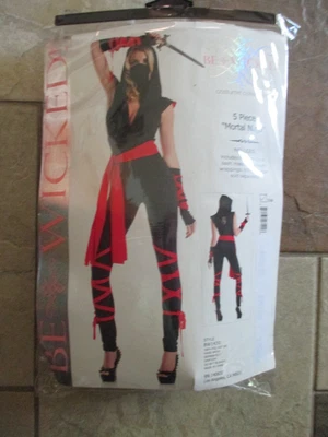 Women's Be Wicked "Mortal Ninja" Halloween Costume ~ Size Small, S/M ~ Foto 1 de 3