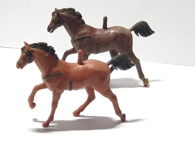 Vintage Britains Swoppet American Civil War Union Infantry Trooper Horses - Image 1 of 2