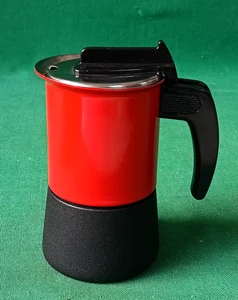 RARA CAFFETTIERA MISS LAVAZZA I TUOI CAMPIONI MILAN 2 TZ INOX BY BALZANO. DA66 - Picture 1 of 12