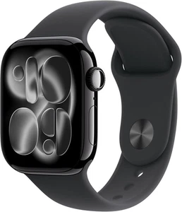 Apple Watch Series 11 46 mm GPS+Cell Jet Black con correa deportiva negra M/L MFC44LW/A - Imagen 1 de 3