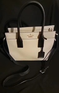 Kate Spade Handbag Candace Beige Black Purse,Pocketbook Crossbody - Picture 1 of 11