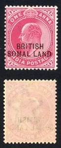 SOMALILAND SG26d 1903 KEVII 1a variedad carmín SOMAL.LAND M/M - Imagen 1 de 1