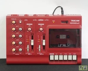 Tascam Porta 02 MKII RED 4 Track Analogue Cassette Recorder - Just Serviced - Picture 1 of 11