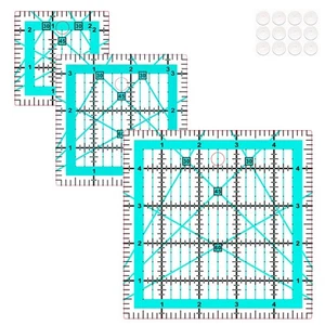 Quilting Rulers,3 Quilting Square Rulers2.5,3.5, 5,Quilting Squares,Square - Picture 1 of 6
