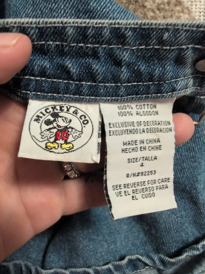 Vestido Mono Vintage Minnie Jean y Vestido Mono Princesa Disney Y2k Jean Paquete Foto 1 de 4