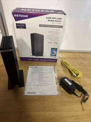 Nether N300 WiFi Cable Modem Router - Image 1 of 4