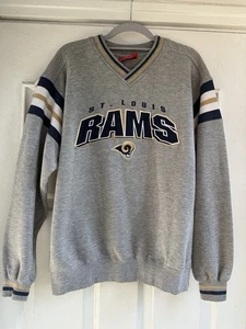 Vintage St Louis Rams (LA) NFL Football Graphic Ash Sweatshirt Men Women Medium - Picture 1 of 19
