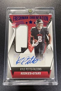 2021 Panini Rookies & Stars - Freshman Orientation RPA Kyle Pitts /25 Patch Auto - Picture 1 of 2