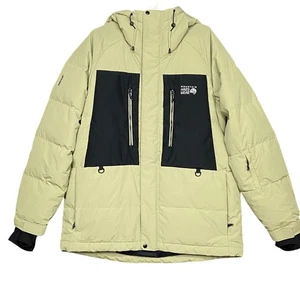 Mountain Hardwear Mens Large First Tracks Down Jacket Green DRY.Q RECCO NWT - Picture 1 of 10