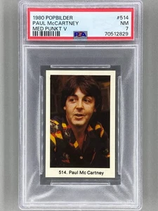 1980 Popbilder #514 Paul McCartney Med Punkt V PSA 7 Pop 1 (Music) - Picture 1 of 2