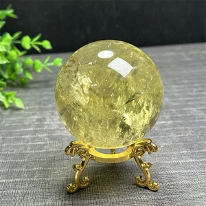 Bola de cuarzo citrino natural de 0,68 lb bolas de cristal esfera de cristal de cuarzo curación - Imagen 1 de 6