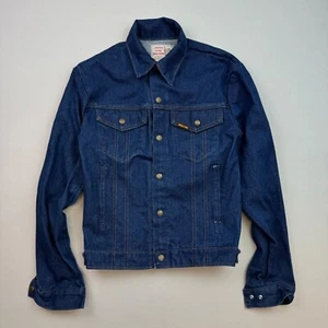 Chaqueta vaquera vintage Saddle King Western 34 regular frontal a presión vaquero adulto - Imagen 1 de 6