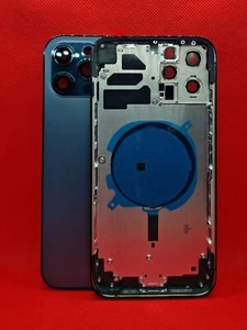 BACK COVER SCOCCA COPRI BATTERIA COMPATIBILE APPLE IPHONE 12 PRO MAX BLU - Foto 1 di 1