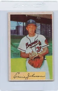 1954 Bowman #144 Ernie Johnson Braves EX/MT * 1551 - Bild 1 von 2