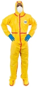 Enviroguard 7019YT ChemSplash Chemical Resistant Coveralls with Hood & Boots XL - Picture 1 of 2