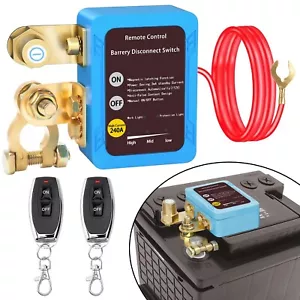 Remote Battery Disconnect Switch 12v, 240A,pgrade Smart Voltage Kill Switch - Picture 1 of 6