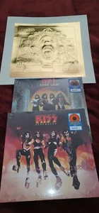 Kiss Destroyer & Love Gun Walmart exklusive Vinyl-LP + Gold Psycho Circus Druck! - Bild 1 von 10