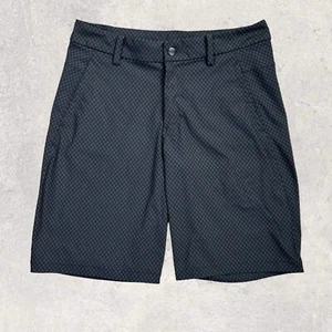 Lululemon Commission Herrenshorts Größe 34 schwarz kariert Golf 10" Schrittlänge aktiv - Bild 1 von 6