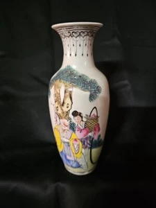 Jarrón chino vintage de porcelana - Imagen 1 de 3