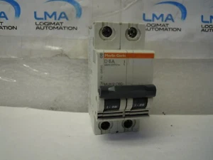 LOT 2 X MERLIN GERIN D6A 24520 MULTI 9 C60 CIRCUIT BREAKER 2-POLE 6A SCHNEIDER - Imagen 1 de 4