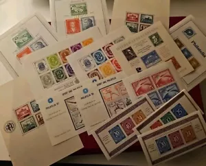 Reproduktionen Vignetten Lot Blöcke Vor 1954 Ibra, Chicago, Weimar, Goethe,... - Bild 1 von 5