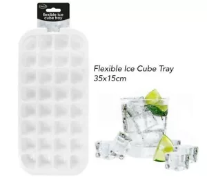 NEW! Jumbo White Flexible Ice Cube Tray with 32 holes - Picture 1 of 1