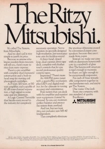 Mitsubishi - The System Audio Components - Original Magazine Ad - 1980 - Bild 1 von 2