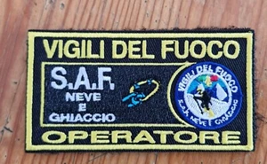 VIGILI DEL FUOCO PATCH TOPPA RICAMATA CON VELCRO VVF SAF NEVE E GHIACCIO ITALIA - Foto 1 di 1