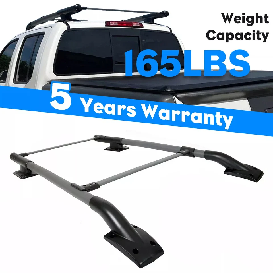For Nissan Frontier 2005-2022 Top Roof Rack Rail Luggage Carrier Cargo Aluminum Foto 1 de 4