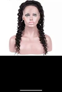 Best Swiss Lace Front Wig Deep Wave Virgin Human Hair Wigs Full Lace Baby Hair p - Picture 1 of 2