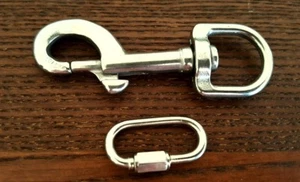 Perno giratorio de acero inoxidable DOG RUN T316 A PRESIÓN y ESLABÓN para tu cadena - Imagen 1 de 2