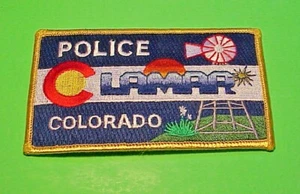 LAMAR  COLORADO CO  2 1/2 x 4 1/4"  POLICE PATCH  FREE SHIPPING!!! - Picture 1 of 1