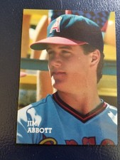 Jim Abbott California Angels 1989 Baseball's Best Three #4 Pacific Cards NM