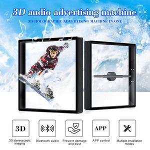 Newest 3D Holographic Projector Fan w/ Cover BT Audio Wifi Advertising Display - Bild 1 von 15