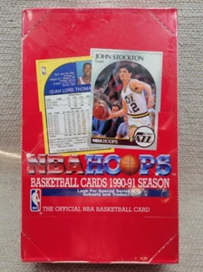 Caja de 540 tarjetas 240849G de baloncesto con aros de la NBA sellados de fábrica 1990-91 - Imagen 1 de 7
