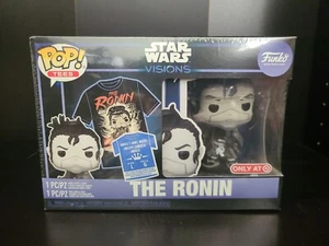 Funko Pop Star Wars Visions Ronin Figure + T-Shirt Large Brand New - Picture 1 of 2