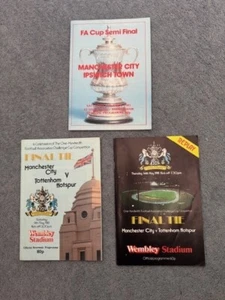 1981 Manchester City semi final and final programmes - Picture 1 of 4