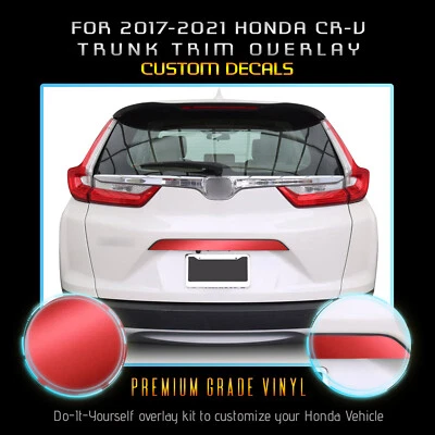 Calcomanía gráfica superpuesta para maletero Honda CR-V 2017-2021 - vinilo metálico satinado Foto 1 de 3