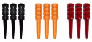 Nuevo Juego de 9 clavijas de madera de abedul para cribar - envíos con seguimiento - negro naranja rojo - Imagen 1 de 1