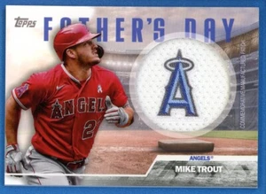 2023 Topps Series 2 Father's Day Commemorative Patch #FD-MT Mike Trout Angels - Picture 1 of 2