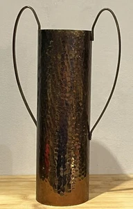 Retro Copper Vase/stand for dry flowers. English leaf copper 1970s. - Picture 1 of 21