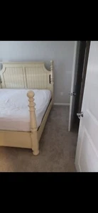 king bed frame with headboard wood used - Picture 1 of 2